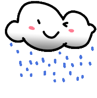 Nube Lluvia Sticker
