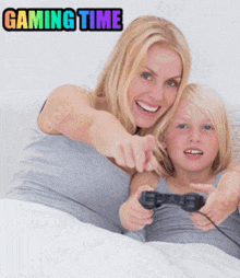 gaming gamer gaming time mother and daughter stock photo