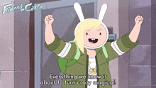 Everything We Know Is About To Turn Crazy Magical Fionna Campbell GIF - Everything We Know Is About To Turn Crazy Magical Fionna Campbell Adventure Time Fionna And Cake GIFs