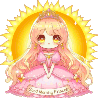 Good Morning Princess Sticker - Good Morning Good Morning Stickers