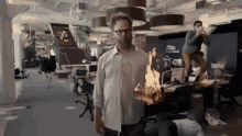 Chaos Office GIF - Chaos Office Fire GIFs