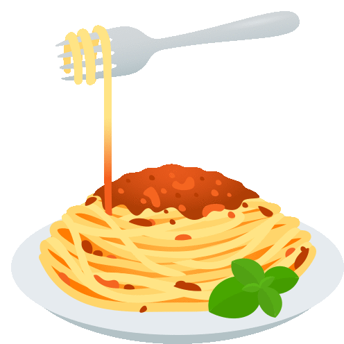Spaghetti Food Sticker - Spaghetti Food Joypixels Stickers
