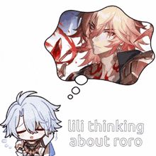 a cartoon of a person thinking about roro