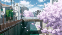 anime sakura japan spring gloomy
