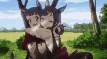 Catgirl Hug GIF - Catgirl Hug Kitsune Upload GIFs