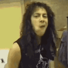Kirk Hammett Metallica GIF - Kirk Hammett Metallica Microphone GIFs