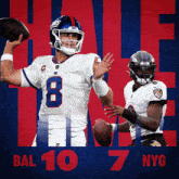 New York Giants (7) Vs. Baltimore Ravens (10) Half-time Break GIF - Nfl National Football League Football League GIFs