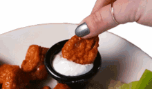 dipping fingers