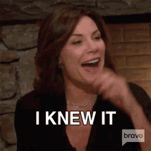 I Knew It Real Housewives Of New York GIF - I Knew It Real Housewives Of New York I Knew That GIFs