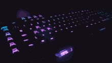 Keyboard Mechanical Keyboard GIF - Keyboard Mechanical Keyboard Neon Lights GIFs
