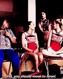 Glee Santana Lopez GIF - Glee Santana Lopez Yes You Should Move To Israel GIFs