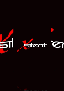 the word steer is on a black background with a red hand