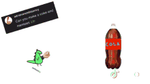 Can You Make Coke And Mentoes Dinosaur GIF - Can You Make Coke And Mentoes Dinosaur Run Over GIFs