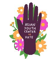 Asian Youth Center Vs Hate Stop Hate Sticker - Asian Youth Center Vs Hate Stop Hate Equality Stickers