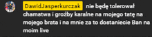 a black background with a yellow label that says " dawidjasperkurczak "