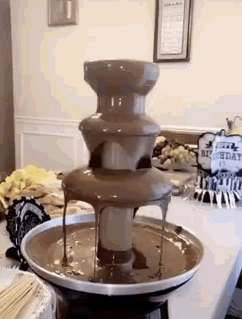 Swim in this chocolate fountain and have fun.😁💃 . .  #biz_alert#kum4urdelephantmt | Instagram