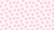 a seamless pattern with pink paw prints on a white background .