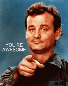 Bill Murray Awesome GIF - Bill Murray Awesome Point You GIFs