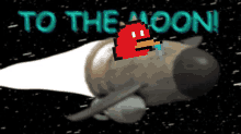 Pixel Penguin To The Moon GIF - Pixel Penguin To The Moon GIFs