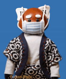 Mask On Komoru Panda GIF - Mask On Komoru Panda Mask GIFs