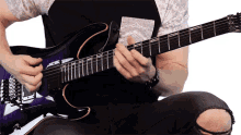 plucking chords cole rolland playing guitar making music guitarist