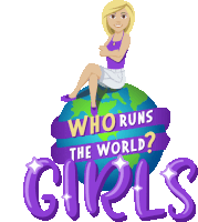 Who Runs The World Girls Sticker - Who Runs The World Girls Woman Power Stickers