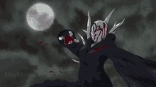 a drawing of a monster with the website elby88.deviantart.com in the lower right corner