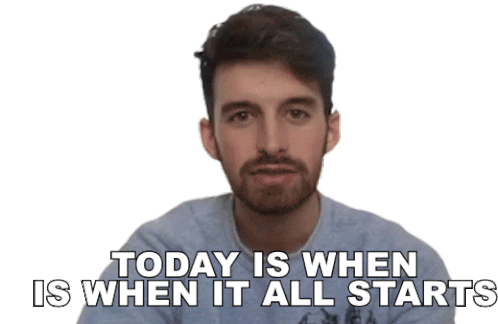 Today Is When It All Starts Joey Kidney Sticker - Today Is When It All Starts Joey Kidney Today Is The Day Stickers