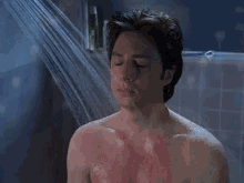 When The Water Is Too Hot But It Feels Good GIF - Shower Scrubs Jd GIFs