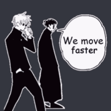 We Move Faster Gojo Faster GIF - We Move Faster Gojo Faster Jjk Faster GIFs