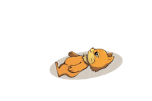 a cartoon cat laying on its back with the words kill me now written above it