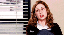 The Office Pam Beesly GIF - The Office Pam Beesly Yup GIFs