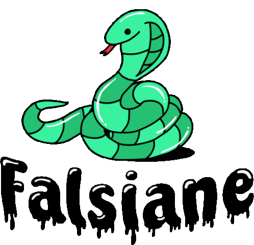 Snake Says Phony In Portuguese Sticker - Say What You Mean Snake Falsiane Stickers