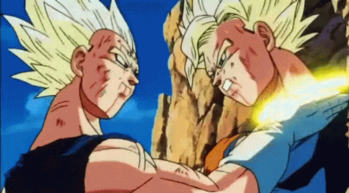 Goku Vegeta GIF – Goku Vegeta Dbz — Descubra e partilhe GIFs