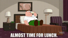 family guy peter griffin almost time for lunch lunch