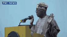 Tinubu Hands In The Air GIF - Tinubu Hands In The Air Tinubu Hands In The Air GIFs