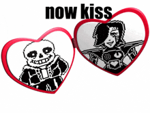 a picture frame with a picture of sans and mettaton on it