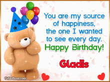 Gladis Happy Birthday Gladis GIF - Gladis Happy Birthday Gladis Gladis Name GIFs
