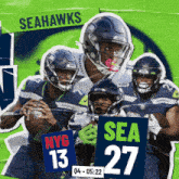 Seattle Seahawks (27) Vs. New York Giants (13) Fourth Quarter GIF - Nfl National Football League Football League GIFs