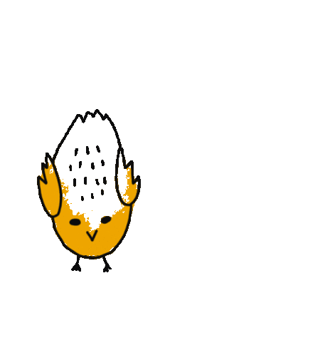 Bird Yellow Sticker - Bird Yellow Chicken Stickers