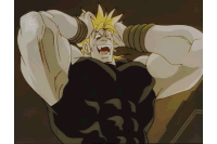 dio from jojo 's bizarre adventure is shown with his mouth wide open