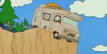 Motorhome Hanging Off Cliff GIF