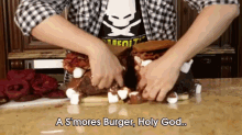 S'Mores Burger - Epic Meal Time GIF - Epic Meal Time Smores Burger Yum GIFs