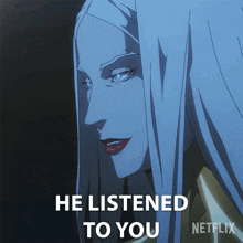 He Listened To You Carmilla GIF - He Listened To You Carmilla Castlevania GIFs