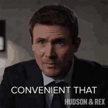 convenient that it was secret charlie hudson hudson and rex thats really convenient its good that its a secret