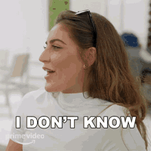 I Dont Know Haley Grable GIF - I Dont Know Haley Grable Tampa Baes GIFs