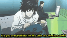 Death Note L Lawliet GIF - Death Note L Lawliet The Only One Who Has Cake GIFs