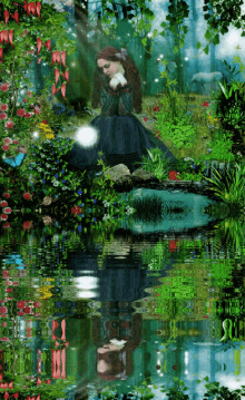 Woman Water GIF - Woman Water Forest GIFs