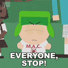 Everyone Stop Kyle Broflovski GIF - Everyone Stop Kyle Broflovski South Park GIFs