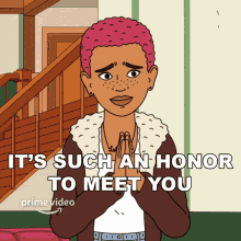 Its Such An Honor To Meet You Derica GIF - Its Such An Honor To Meet You Derica Fairfax GIFs